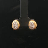 Marco Bicego Jaipur 18k Yellow Gold and Diamond Stud Earrings Italy