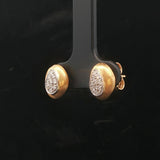 Marco Bicego Jaipur 18k Yellow Gold and Diamond Stud Earrings Italy