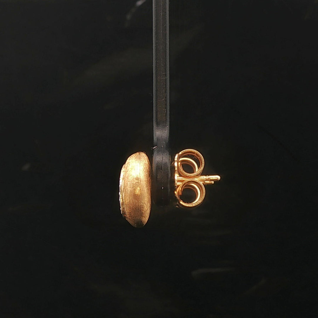 Marco Bicego Jaipur 18k Yellow Gold and Diamond Stud Earrings Italy