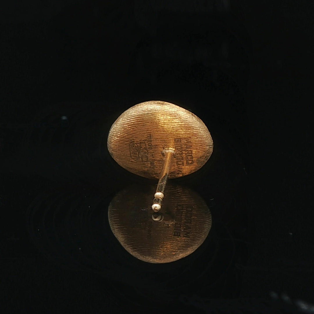 Marco Bicego Jaipur 18k Yellow Gold and Diamond Stud Earrings Italy