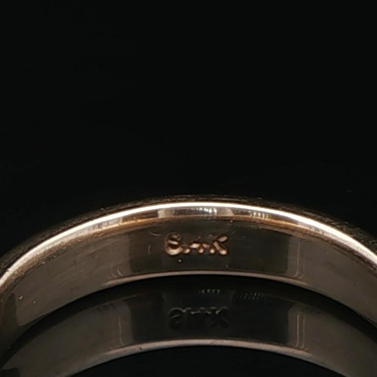 14k Yellow Gold and 0.32cttw Flush Set Diamond 4mm Eternity Band Size 7.5