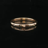 14k Yellow Gold and 0.08cttw Flush Set Diamond 2.5mm Eternity Band Size 7.75