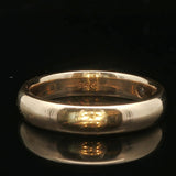 14k Yellow Gold and 0.10ct Flush Set Oval Diamond 4mm Band Size 7.75