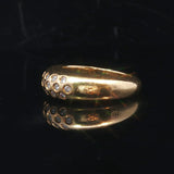 18k Yellow Gold and 0.39cttw Diamond Ladies Dome Ring Size 5