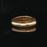 18k Yellow Gold and 0.39cttw Diamond Ladies Dome Ring Size 5