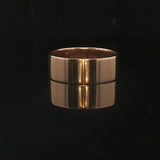 18k Yellow Gold 5.4g Solid Flat Edge 6.5mm Band Ring Size 6