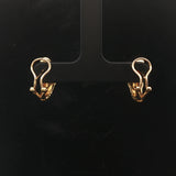 18k Yellow Gold and Diamond 5g French Back Huggie Earrings