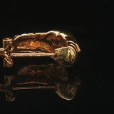 18k Yellow Gold and Diamond 5g French Back Huggie Earrings