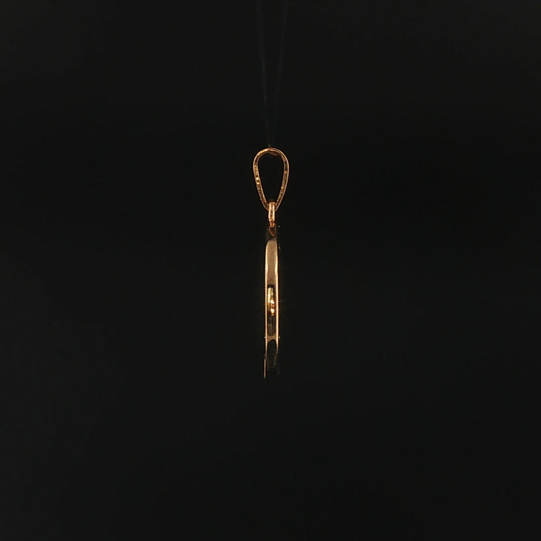 18k Yellow Gold 2.7g Taurus Zodiac Charm Pendant 1"