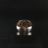 14k Yellow Gold and 0.15cttw Diamond Fancy Band Ring Size 9