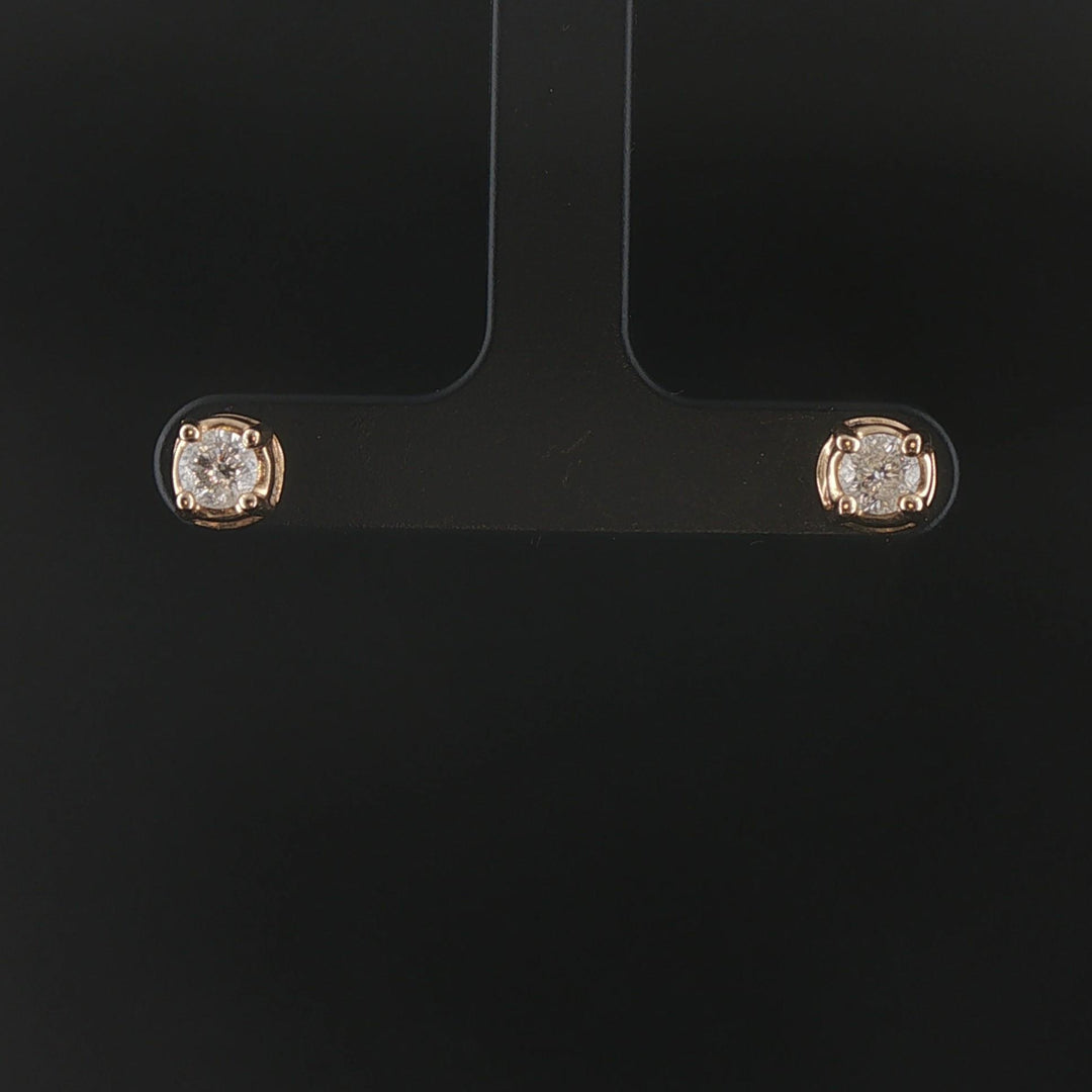 14k Yellow Gold and 0.75cttw Diamond Stud Earrings