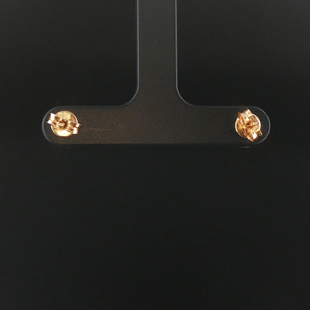 14k Yellow Gold and Pear Cut Tsavorite Stud Earrings