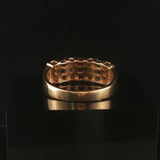 14k Yellow Gold Multi Gemstone and 0.84cttw Diamond Band Ring Size 9.75