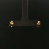 18k Yellow Gold and 1cttw Cluster Floral Stud Earrings