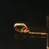 18k Yellow Gold 7.2g Polished Flat Cross Pendant 1.5"