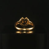 Tiffany & Co. 18k Yellow Gold Open Heart With Bow Ring Size 5.5
