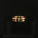 14k Yellow Gold and 0.12cttw Channel Set Diamond Thin Band Ring Size 7