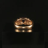 14k Yellow Gold Tanzanite and Diamond Ladies Ring Size 7