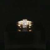 18k Yellow and 0.66cttw Princess Cut Diamond Ring Size 5.75