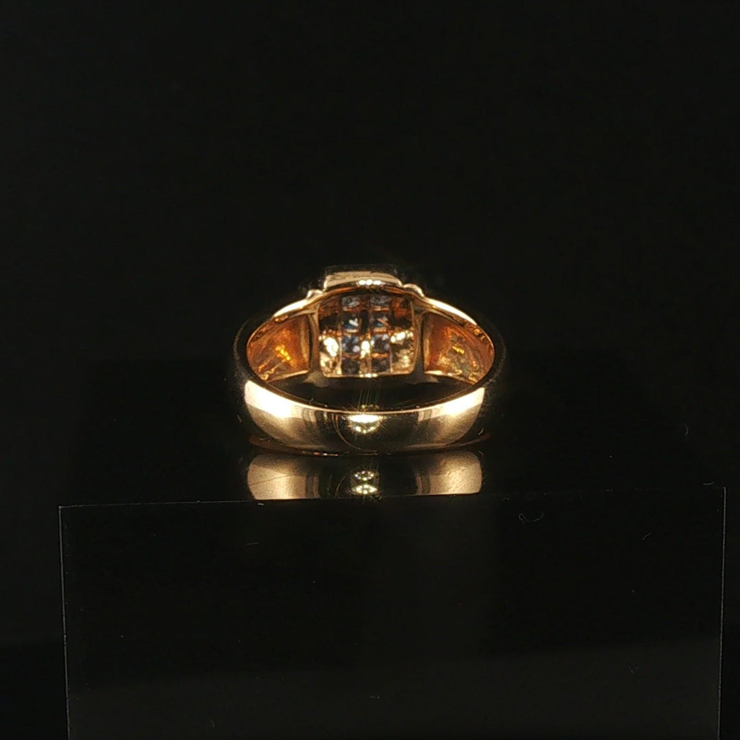 18k Yellow and 0.66cttw Princess Cut Diamond Ring Size 5.75