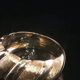18k Yellow Gold 5.8g Solid Graduated Croissant Ring Italy Size 6