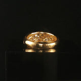 18k Yellow and 0.40cttw Pave Set Diamond Twist Ring Size 6.25