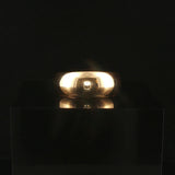 18k Yellow Gold 7.6g Solid Polished Graduated Domed Band Ring Size 6.75