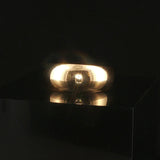 18k Yellow Gold 7.6g Solid Polished Graduated Domed Band Ring Size 6.75