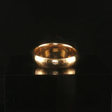 18k Yellow Gold 7.6g Solid Polished Graduated Domed Band Ring Size 6.75