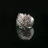 14k White Gold 1cttw White and Chocolate Diamond Ring Size 7