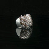 14k White Gold 1cttw White and Chocolate Diamond Ring Size 7