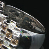 14k White Gold 1cttw White and Chocolate Diamond Ring Size 7
