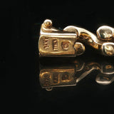14k Yellow Gold 18.2g Ladies Polished 8.5mm San Marco Link Bracelet Italy 7"