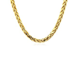 Brand New 14k Yellow Gold Diamond Cut Round Franco Chain (5.30 mm)