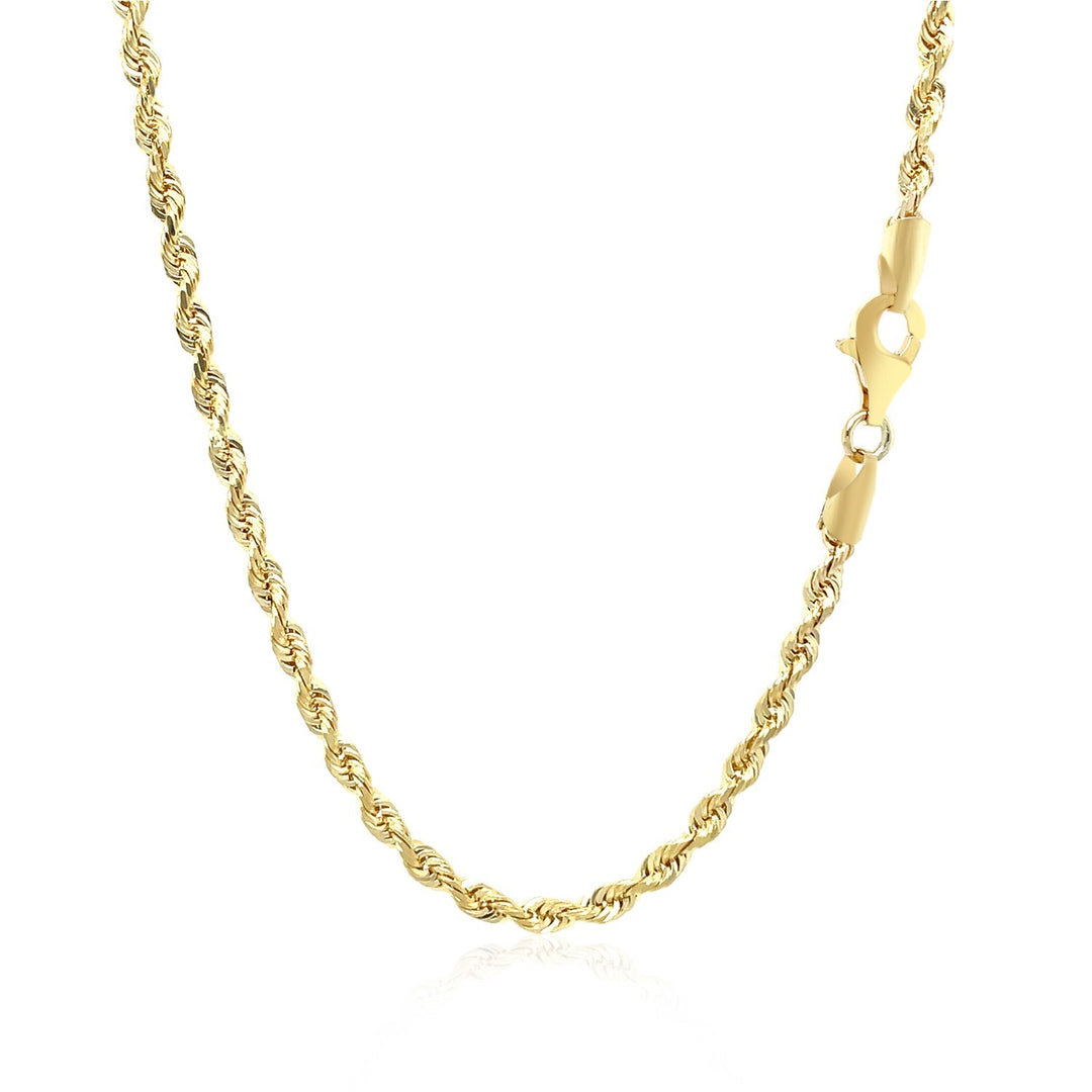 Brand New 10k Yellow Gold Solid Diamond Cut Rope Chain (2.75 mm)