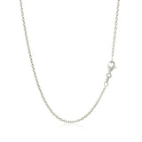 Brand New 18k White Gold Round Cable Chain (1.50 mm)