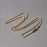 14k Yellow Gold Round Wheat Chain (1.5 mm)