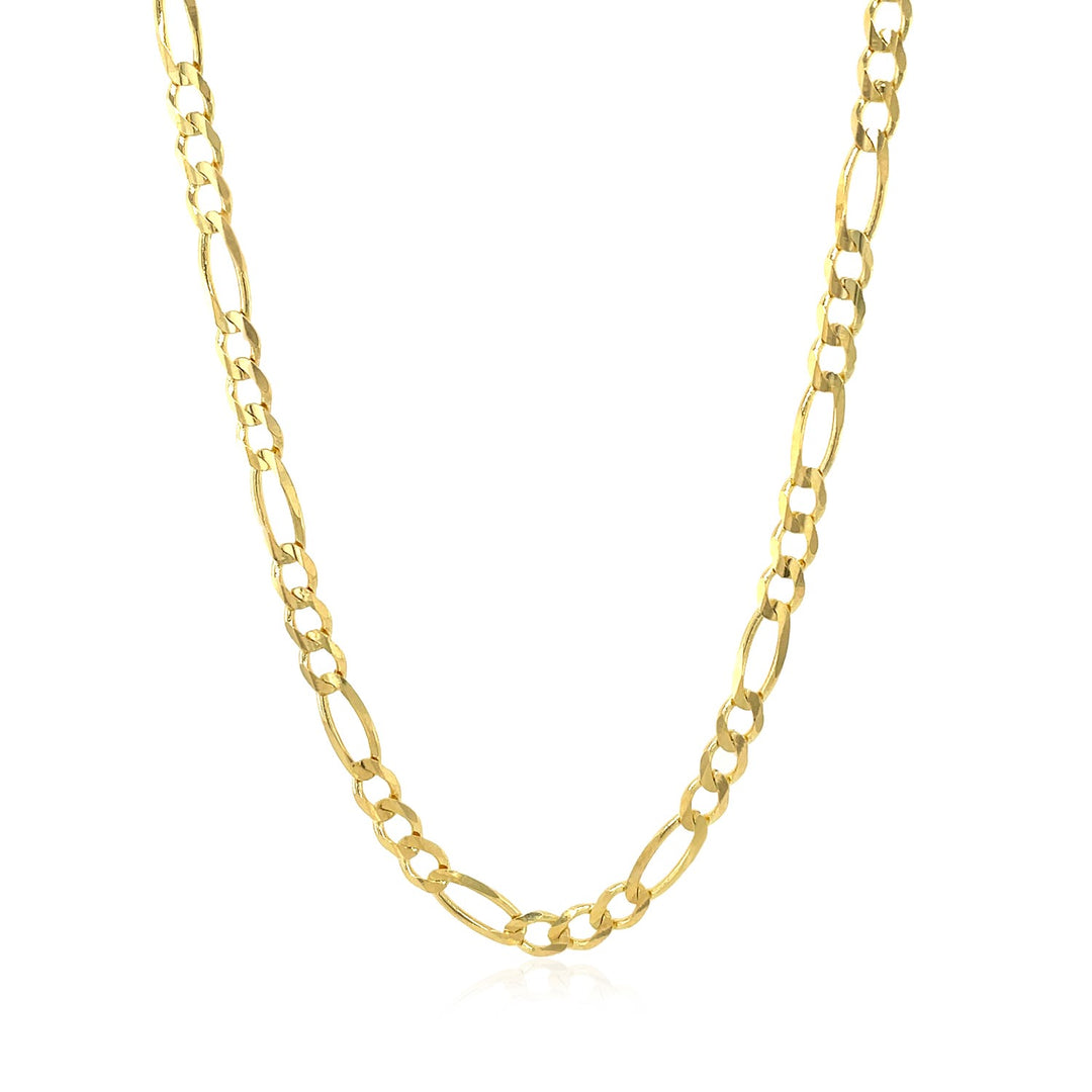 Brand New 14k Yellow Gold Solid Figaro Chain (3.80 mm)