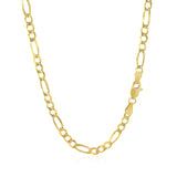 Brand New 14k Yellow Gold Solid Figaro Chain (3.80 mm)