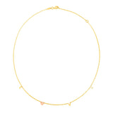 Brand New 14k Two Tone Gold Love Necklace