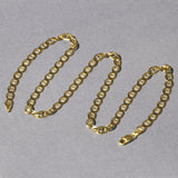 Brand New 14k Yellow Gold Mariner Link Chain (5.10 mm)