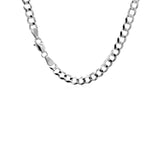 Brand New 14k White Gold Solid Curb Chain (4.70 mm)