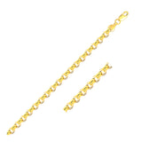 Brand New 14k Yellow Gold Diamond Cut Cable Link Chain (3.70 mm)