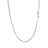 Brand New 14k White Gold Diamond Cut Cable Link Chain (1.9 mm)