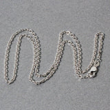 Brand New 14k White Gold Diamond Cut Cable Link Chain (1.9 mm)