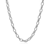 Brand New 14k White Gold Oval Rolo Chain (4.60 mm)