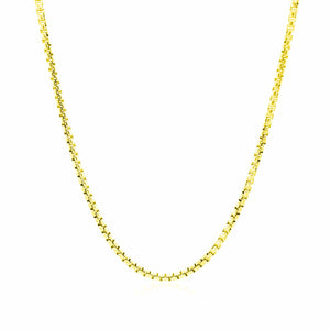 Brand New 14k Yellow Gold Round Box Chain (1.8 mm)