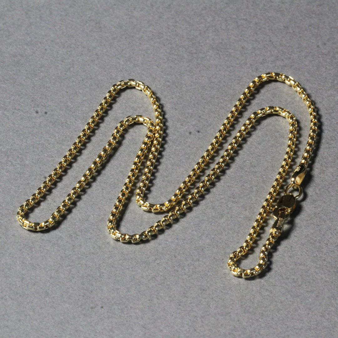 Brand New 14k Yellow Gold Round Box Chain (1.8 mm)