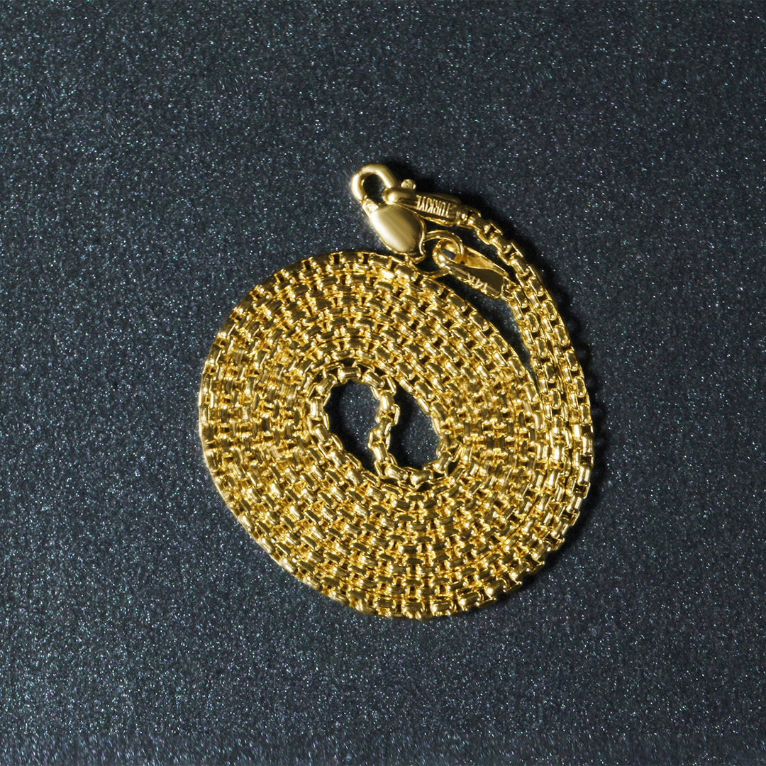 Brand New 14k Yellow Gold Round Box Chain (1.8 mm)