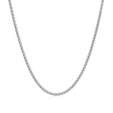 14k White Gold Round Wheat Chain (1.5 mm)